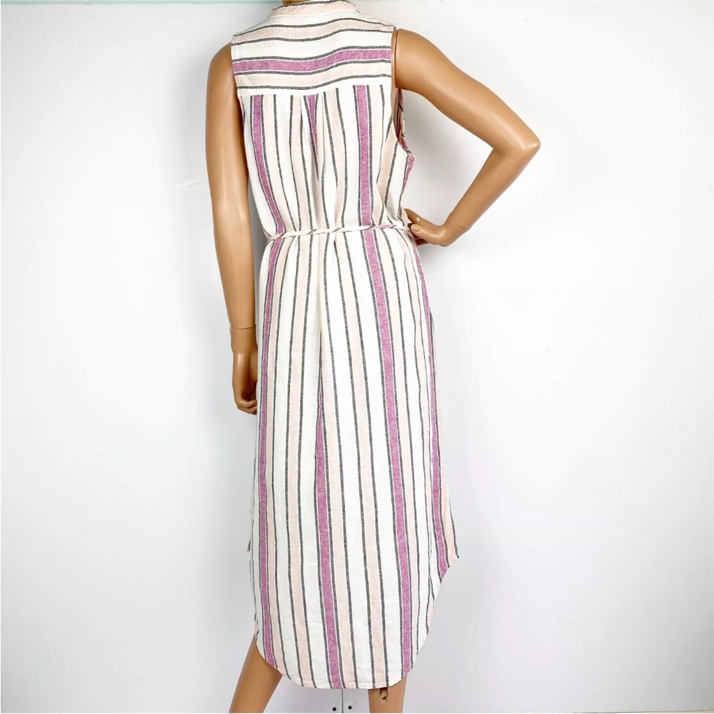 Splendid women dress RD0231X linen blend white red sz XS $168 - Picture 3 of 11